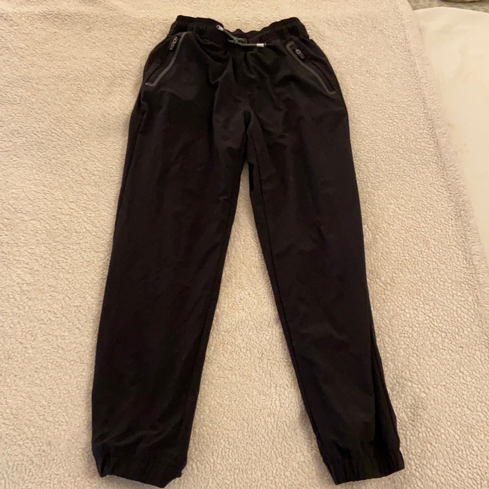 Athleta Girl black nylon joggers